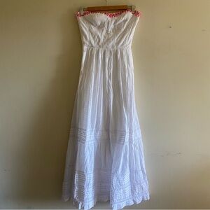 Rebecca Taylor Strapless Corset Maxi Dress